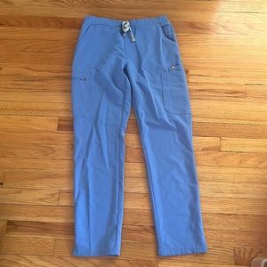 Figs Yola Skinny Scrub Bottom Ceil Blue size small
